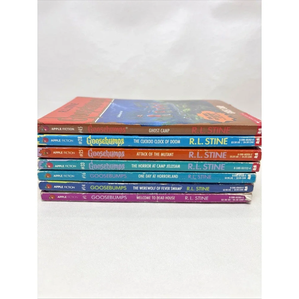 Goosebumps Books Mixed Lot of 7 Vtg R.L. Stine Horror Fiction Bundle No Inserts